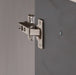 Hinge on Birney 30.5" W Freestanding Bathroom Vanity with 2-door cabinet, open shelf, white sink top