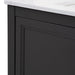 Edge of Cartland 37 in gray bathroom vanity with cabinet, 3 drawers, sink top