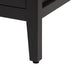 Leg with adjustable foot  on Cartland 37 in gray bathroom vanity with cabinet, 3 drawers, sink top