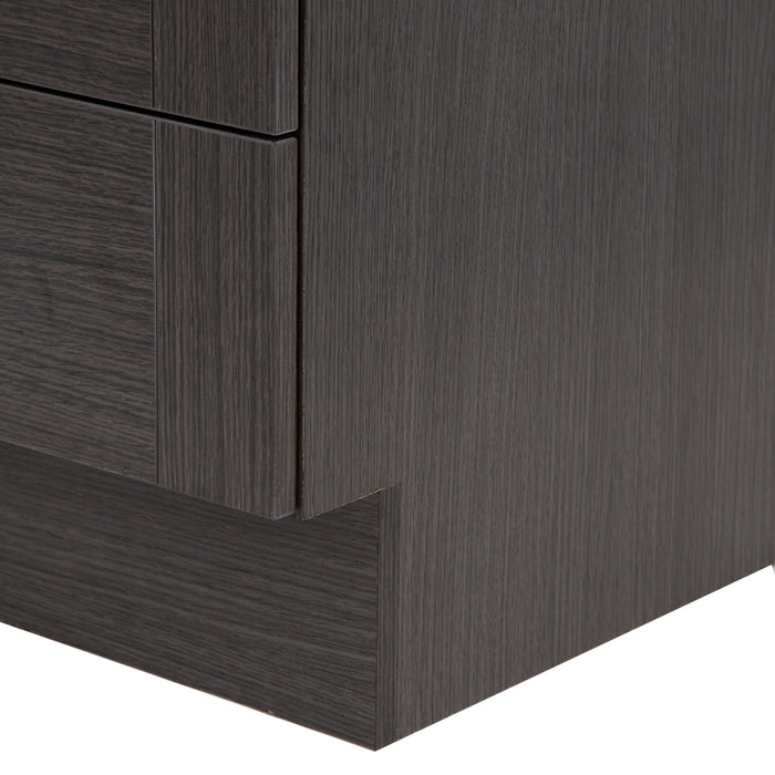 36.25" 2-Cabinet, 2-Drawer Bathroom Vanity With Offset Sink