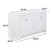 Measurements of Lonsdale 60 inch white double sink bathroom vanity with 2 cabinets and 3 drawers: 60.25 in W x 18.75 in D x 35.25 in H