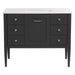 Fordwin 43 in furniture-style gray vanity with granite-look sink top, 6 drawers, cabinet