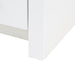 toekick of Hali 18.5 small white bathroom vanity with 1-door cabinet, 1 drawer, brushed gold hardware, white sink top