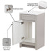 Wyre Shaker-style bathroom vanity features: soft-close door, nickel pull, sink top